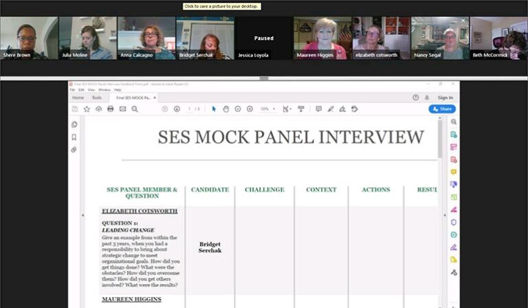 EWG Mentoring Program: EWG SES Mock Interview