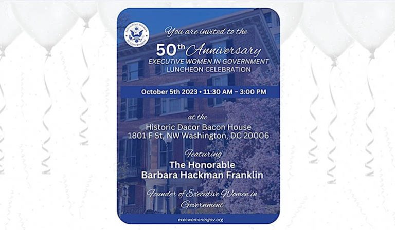 Executive Women in Government 1973-2023 – You are Invited to celebrate 50 years!